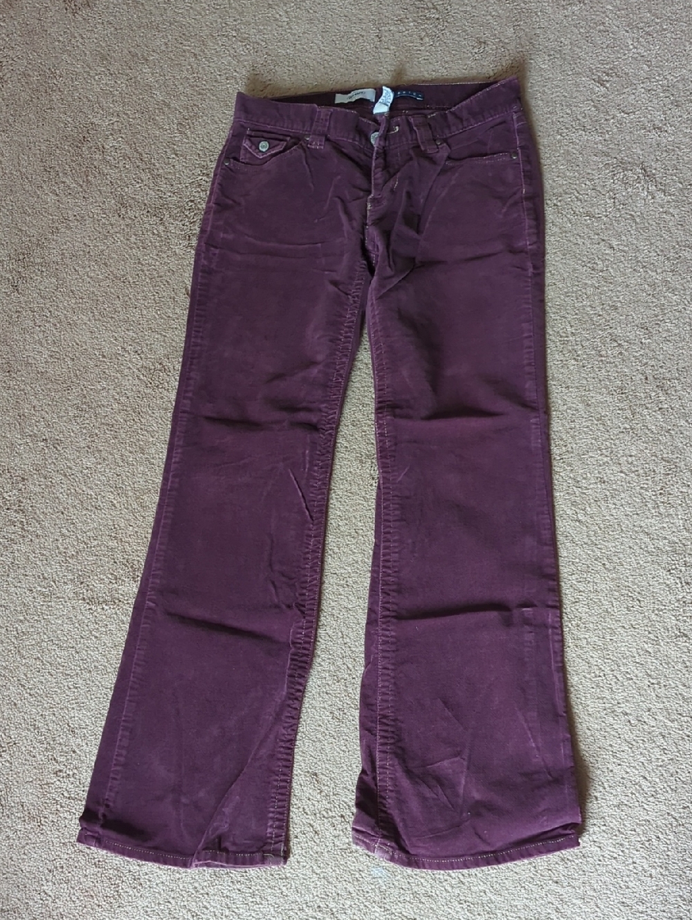 Old Navy Stretch Corduroy Pants in Deep Plum